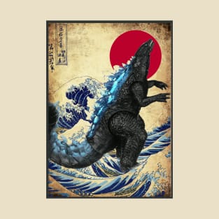 Gojira Old Post Japanese Art T-Shirt