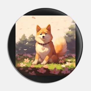 Shiba Dreamscape Pin