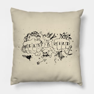 Meek & Mild (Black) Pillow