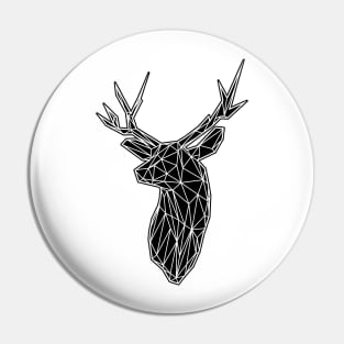 White Lines Stag Trophey Head Pin