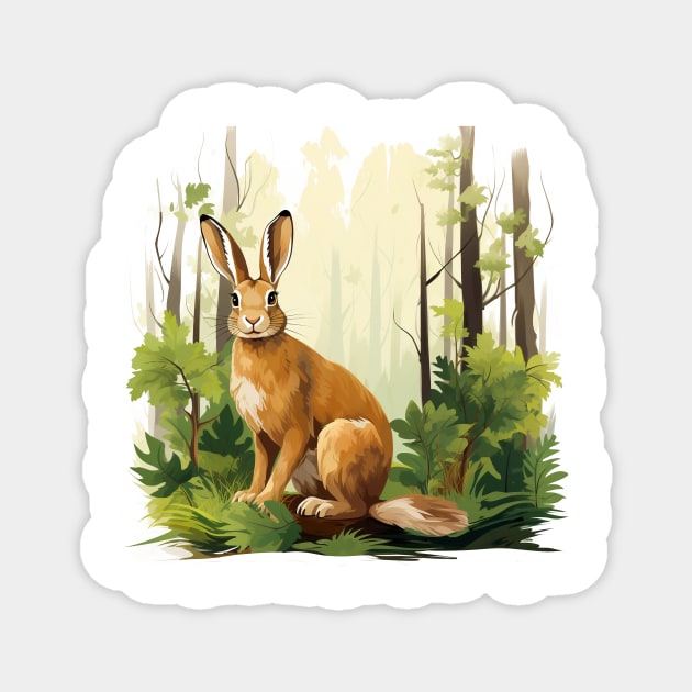 Wild Rabbit Magnet by zooleisurelife