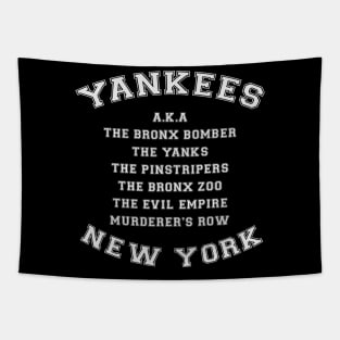 Yankees Alias Names Tapestry