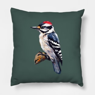 Woodpecker Backyard Birds Birders Birdwatchers Pillow