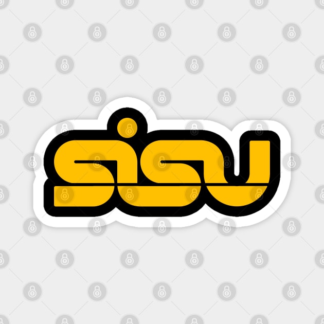 SISU Logo - mellow yellow Magnet by SISU Extracts