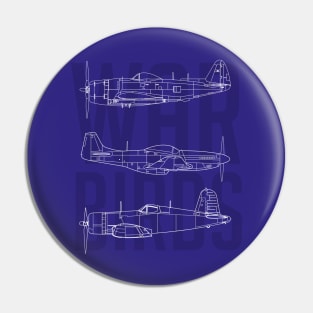 Vintage Wings Trio: Blueprint Edition Pin