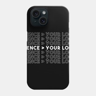 Science Is Greater Than Your Logic Funny Critical Thinker shirt Phone Case