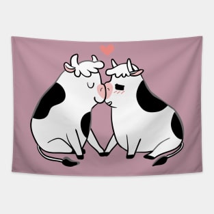 Moo Kisses Tapestry