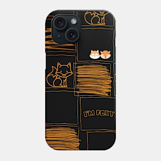 I am Foxy Foxes Design Phone Case