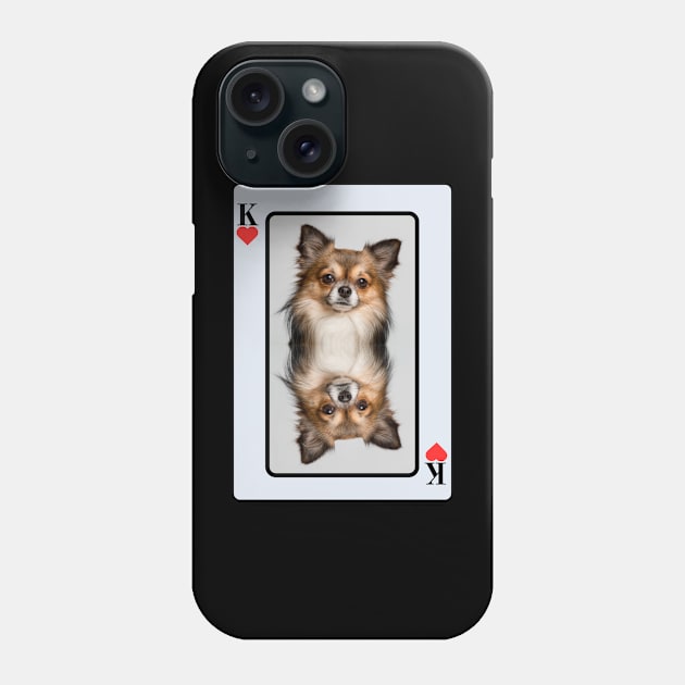 Chihuahua King Of Hearts Phone Case by HighwayForSouls