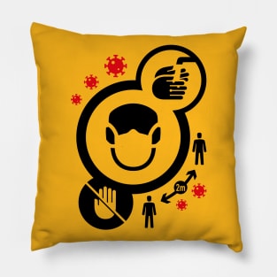 COVID safety guide Pillow