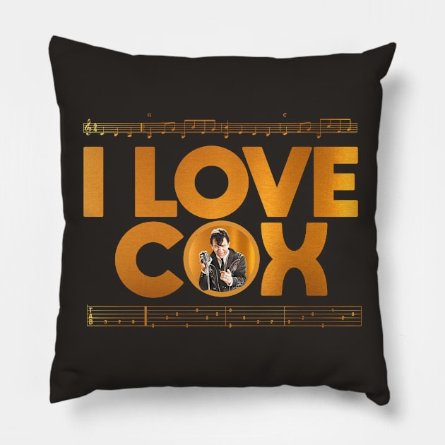 I LOVE COX Pillow by darklordpug