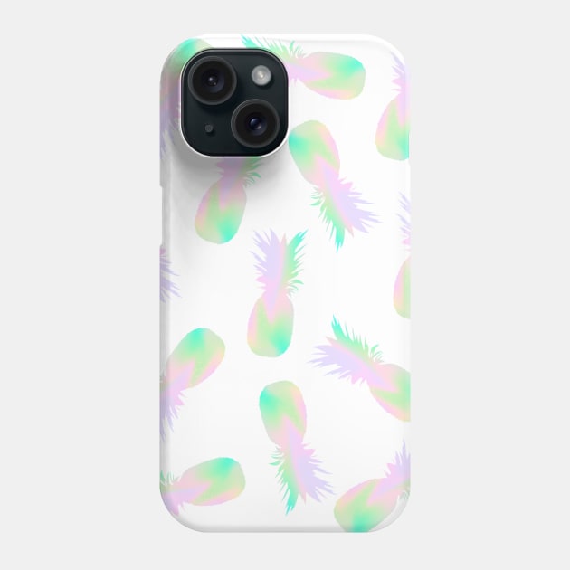 Pineapples Iridescent Holographic Phone Case by ruifaria