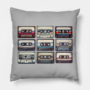 Old Cassettes Pillow