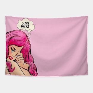 New York Pop Art Valentines day Tapestry