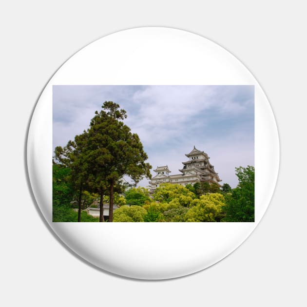 Castle at Hiimeji With Trees, Kansai, Japan Pin by jojobob