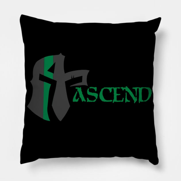 ASCEND Green Line Pillow by Ascension Threads