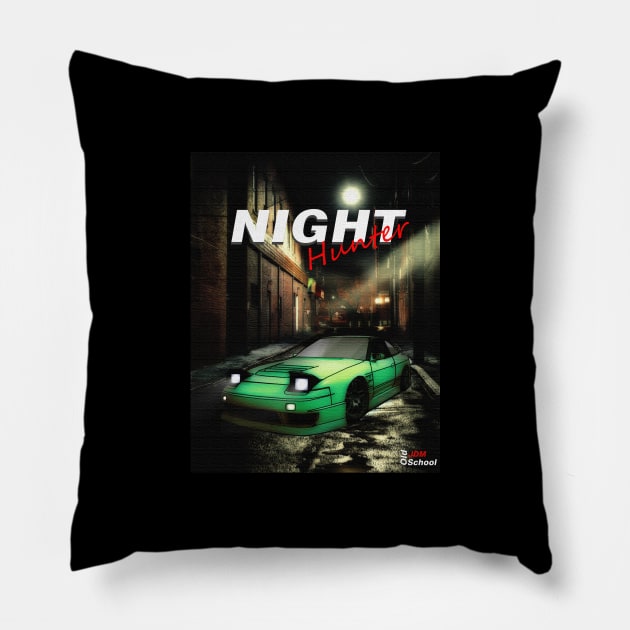 JDM 240SX [Turquoise] Night Hunter Pillow by OSJ Store