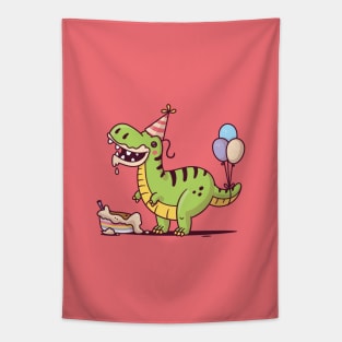 T-Rex Birthday Tapestry