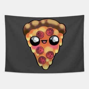 Happy Pizza Slice Tapestry