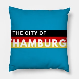 The City of Hamburg Germany in Europe Pillow