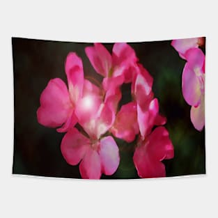 Glow - Pink Floral Blooms - Watercolor Botanical Flowers Tapestry