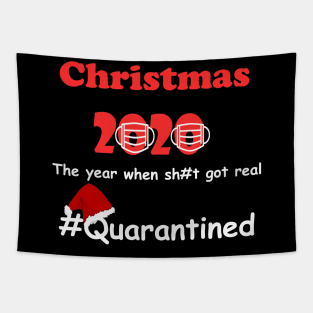 Funny Christmas Quarantine Tapestry