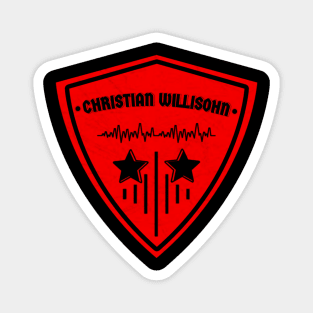 Logo simple christian red colour Magnet