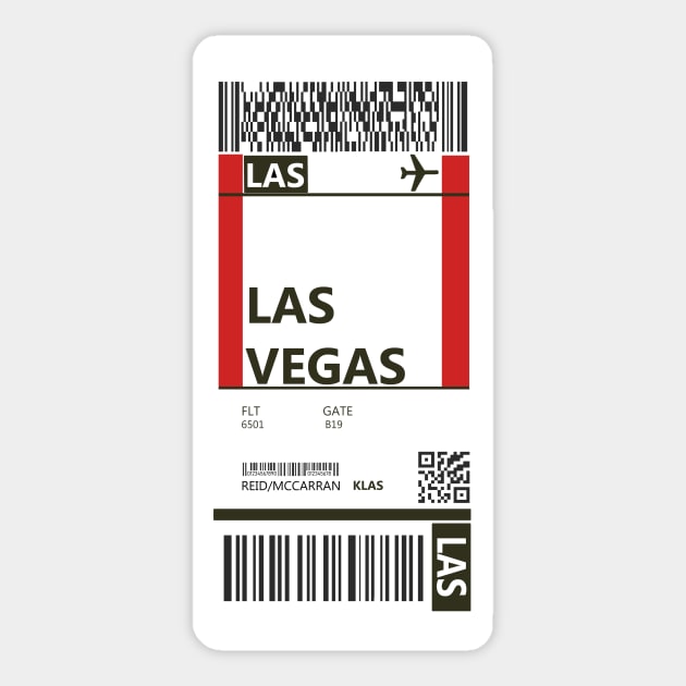 Plane ticket phone case Las Vegas