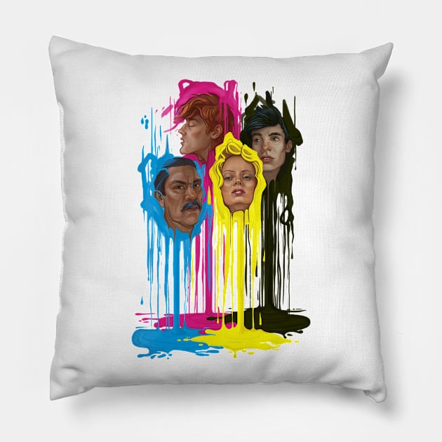 cmyk Pillow by shustinakatya