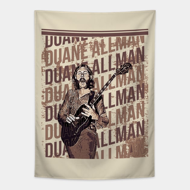 Duane Allman Tapestry by Degiab