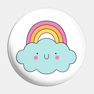 Rainbow & Cloud Pin