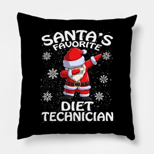 Santas Favorite Diet Technician Christmas Pillow
