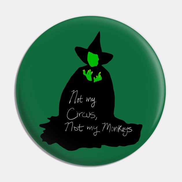 Not My Circus, Not My Monkeys Pin by AlexMaechler