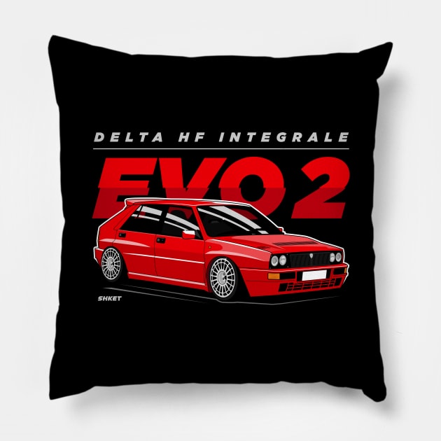 Lancia Delta Hf Integrale Pillow by shketdesign