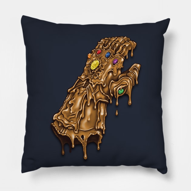 Melted Infinity Gauntlet Pillow by c0y0te7