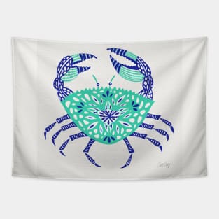 Turquoise Crab Tapestry