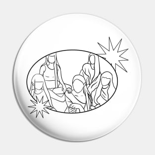 KPOP FANART LINE ART V2 Pin