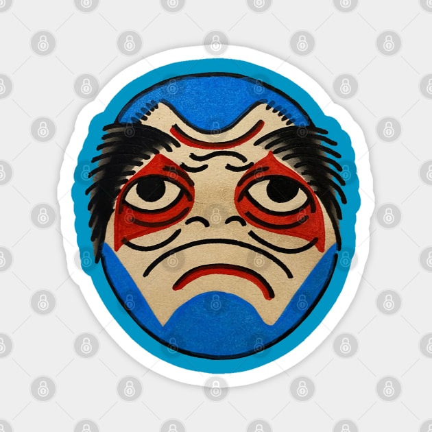 Traditional Tattoo Kuniyoshi reversible head fella numero four Magnet by JAYANAWI PROJECT