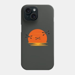 Starfury Fighters - Sunset - Black - Sci-Fi Phone Case