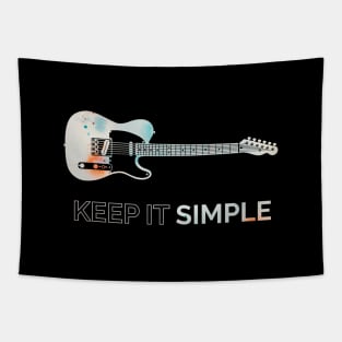 Keep It Simple T-Style Electric Guitar Texture Tapestry