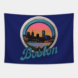 Boston - Skyline Tapestry