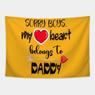 Funny Girls Valentine Quote Cool Daddy Girls Valentines Day Tapestry