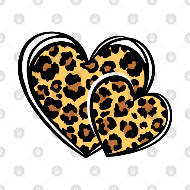 Twins leopard heart by sheelashop