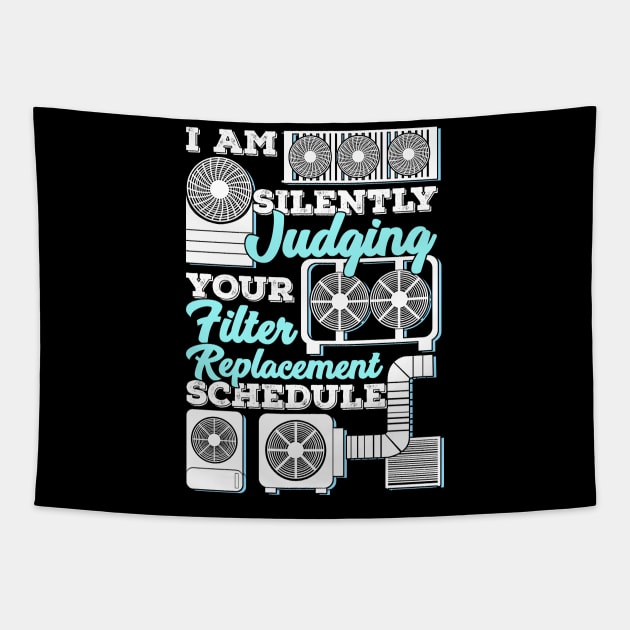 Funny HVAC Tech Job Profession Technician Gift Tapestry by Dolde08