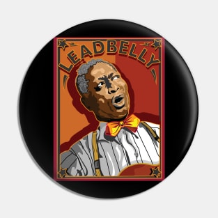 LEADBELLY AMERICAN FOLK AND BLUES SINGER Pin