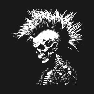 Mohican Punk Skull T-Shirt