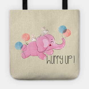 Baby Elephant Mouse Flying Tote