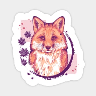 Fox Painting Magnet