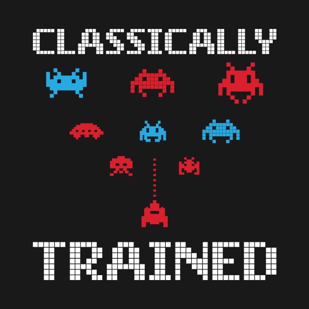 'Classically Trained' Funny 80's Video Game Icon by ourwackyhome