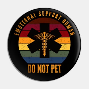 Emotional Support Human Pin